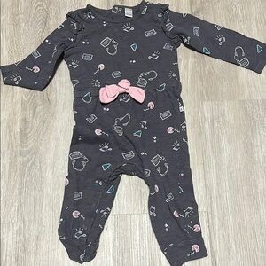 Kids One Piece with Pink Bow